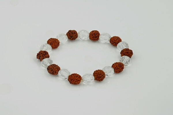 Rudraksha Sphatik Bracelet - Image 3